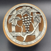 Lot de 4 couvercles en étain diamètre 80mm