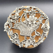 Lot de 4 couvercles en étain diamètre 80mm