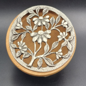 Lot de 4 couvercles en étain diamètre 80mm